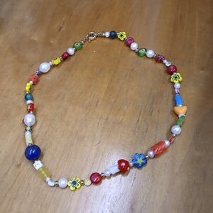 Eliou Multicolor Beaded Necklace